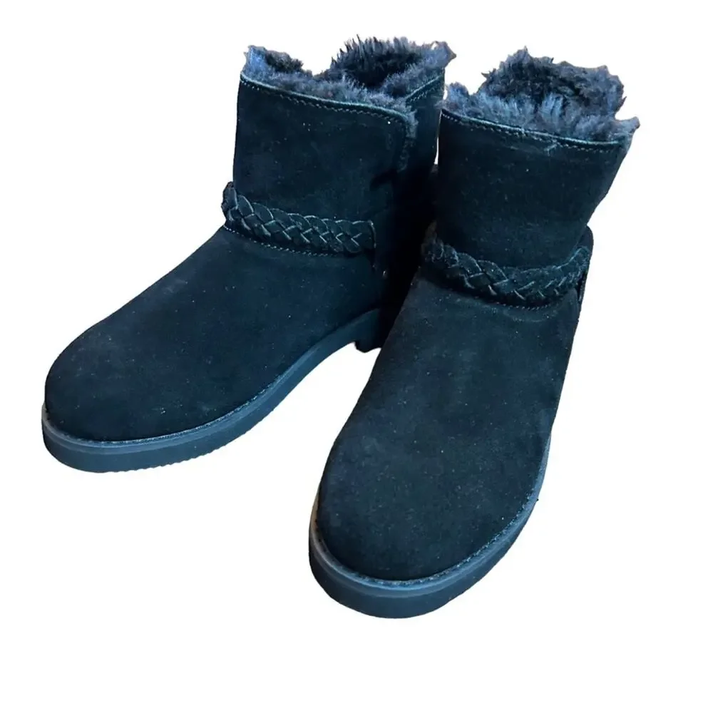 Style & Co Cold Weather Black Suede Booties NEW Size 5